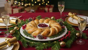 Recette Dites adieu aux toasts et verrines : découvrez la couronne feuilletée qui fera sensation auprès de vos invités pour le réveillon