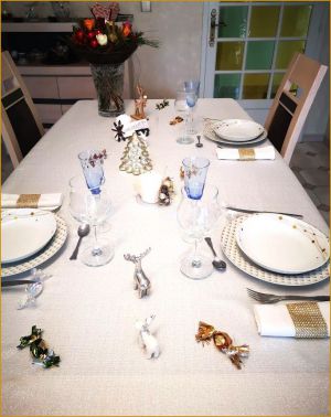 Recette Déco de table or et argent