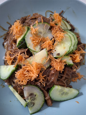 Recette Cơm bì - Effiloché de dinde aux 5 parfums