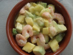 Recette Salade Mangue, Avocat et Crevettes