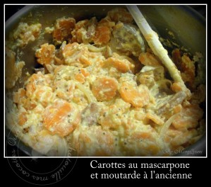 Recette Carottes au mascarpone et moutarde à l'ancienne