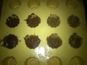 Recette Muffin fondant chocolat coeur pâte à tartiner