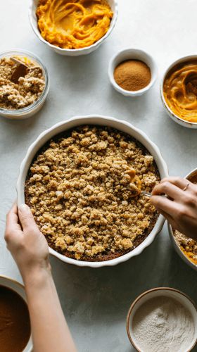 Recette Crave-Worthy Autumn Pumpkin Spice Crumble Cake Recipe