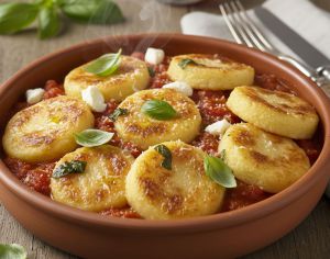 Recette Gnocchis à la romaine sauce tomate : recette italienne simple et savoureuse