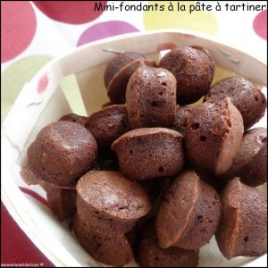 Recette Mini-fondants à la pâte à tartiner au chocolat et aux noisettes