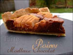 Recette Tarte poires et moelleux chocolat