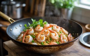Recette Riz aux crevettes sauté : Recette facile et savoureuse !