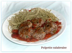 Recette Polpette Calabraise (+idée menu)