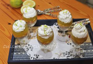 Recette Tarte au citron vert meringuee en verrives