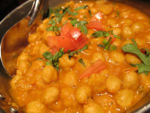 Recette Pois chiches en curry massala - chole - (Inde)  - vegan