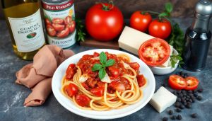 Recette Authentique de bucatini all’amatriciana