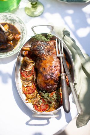 Recette Agneau fondant sur son tian de légumes d’été, la recette ultime