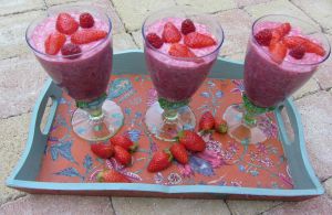 Recette Mousse de fraises et framboises
