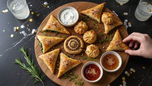 Recette Recette express qui cartonne : mes roulés ultra croustillants à la pâte filo prêts en 15 minutes pour un apéro réussi !