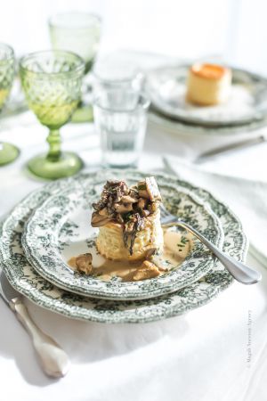 Recette Vol-au-vent de volaille aux champignons sauvages façon Ladurée