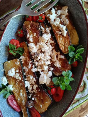 Recette Courgettes grillées à la feta