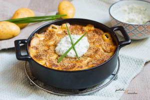 Recette Gratin de pommes de terre vegan, crème à la ciboulette