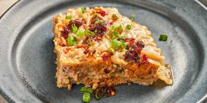 Recette Viral Pork Dumpling Lasagna