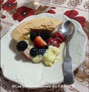 Recette Pavlova aux fruits frais avec crème pâtissière