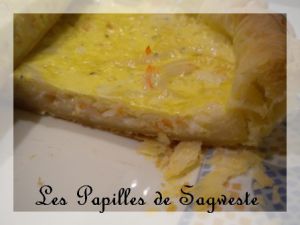 Recette Quiche aux miettes de surimis