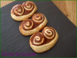 Recette Palmiers sablés aux chocolat