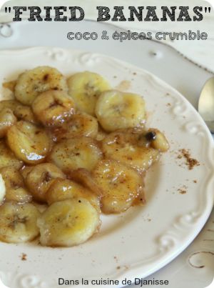 Recette « Fried bananas » à la coco et épices à crumble – #vegan