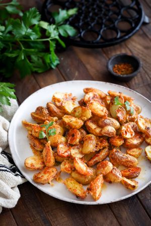 Recette Pommes de terre rôties au parmesan (avec la vidéo)