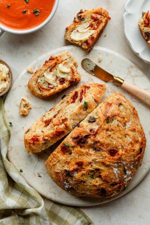 Recette Crusty No-Knead Pizza Bread
