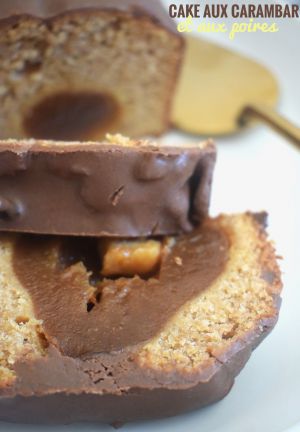 Recette Cake aux carambars et aux poires