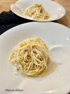 Recette Spaghetti cacio e pepe