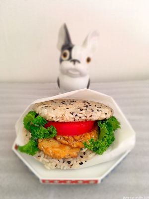 Recette Riceburger Burger au riz vegan ヴィ一ガンライスバーガー