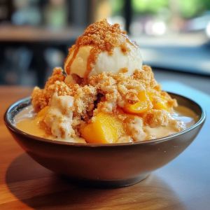 Recette Créez le Dessert Parfait : Guide Pas-à-Pas pour un Peach Cobbler Inégalable