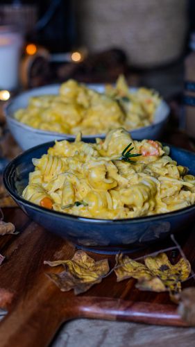 Recette Pâte au poulet à la crème de potimarron