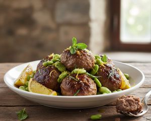 Recette Boulettes de bœuf aux fèves et citron pour un repas rapide
