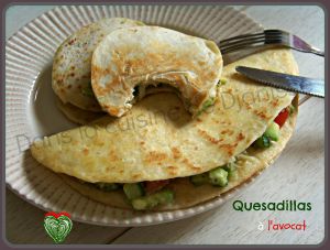 Recette Quesadillas à l’avocat & légumes de printemps – Vegan