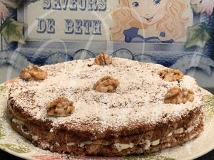 Recette Gâteau aux Noix et Crème Mascarpone / Bolo de Nozes com Creme Mascarpone