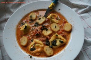 Recette Soupe à la Tomate et aux Tortellinis, Une Soupe aux airs d'Italie