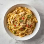 Recette One-Pot Creamy Chicken Pasta Primavera