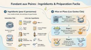 Recette Fondant poires recette : le secret d’un moelleux parfait