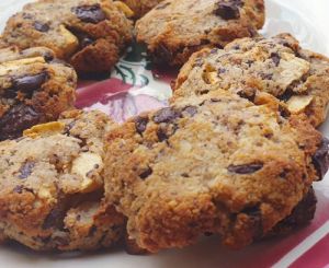 Recette Cookies pomme-choco-sans gluten