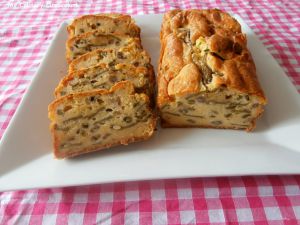 Recette Cake aux 3 haricots et fromage frais au poivre (Cake with 3 different beans and fresh cheese pepper)