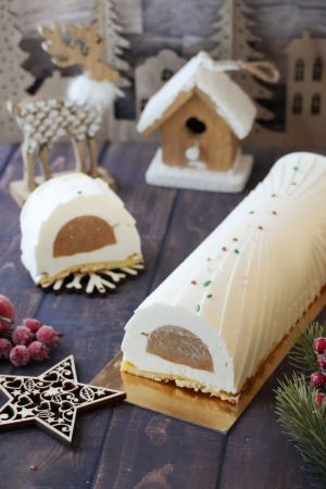 Recette Bûche vanille/passion et noix de coco