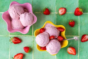 Recette Crème glacée à la fraise