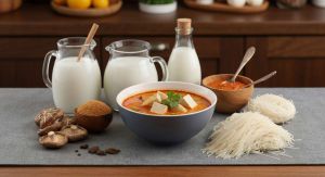 Recette Soupe de curry rouge thaï végétarienne : recette savoureuse