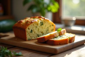 Recette Facile et rapide : le cake à la courgette et à la feta