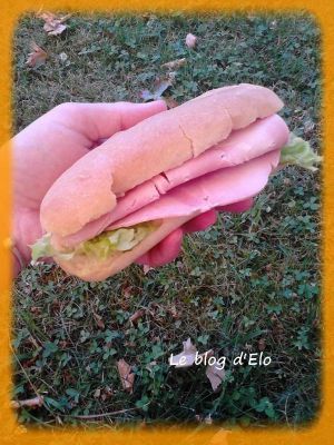 Recette Sandwich jambon légumes
