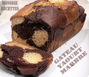 Recette Cake Marbré au Yaourt