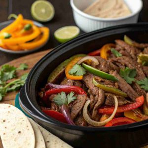 Recette Crockpot Beef Fajitas – Easy Slow Cooker Mexican
