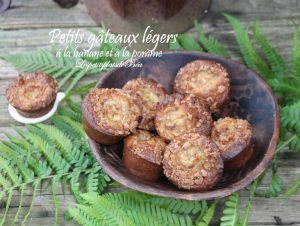 Recette Petits gâteaux légers à la banane et à la pomme