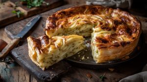 Recette Tourte aux pommes de terre et au pesto
